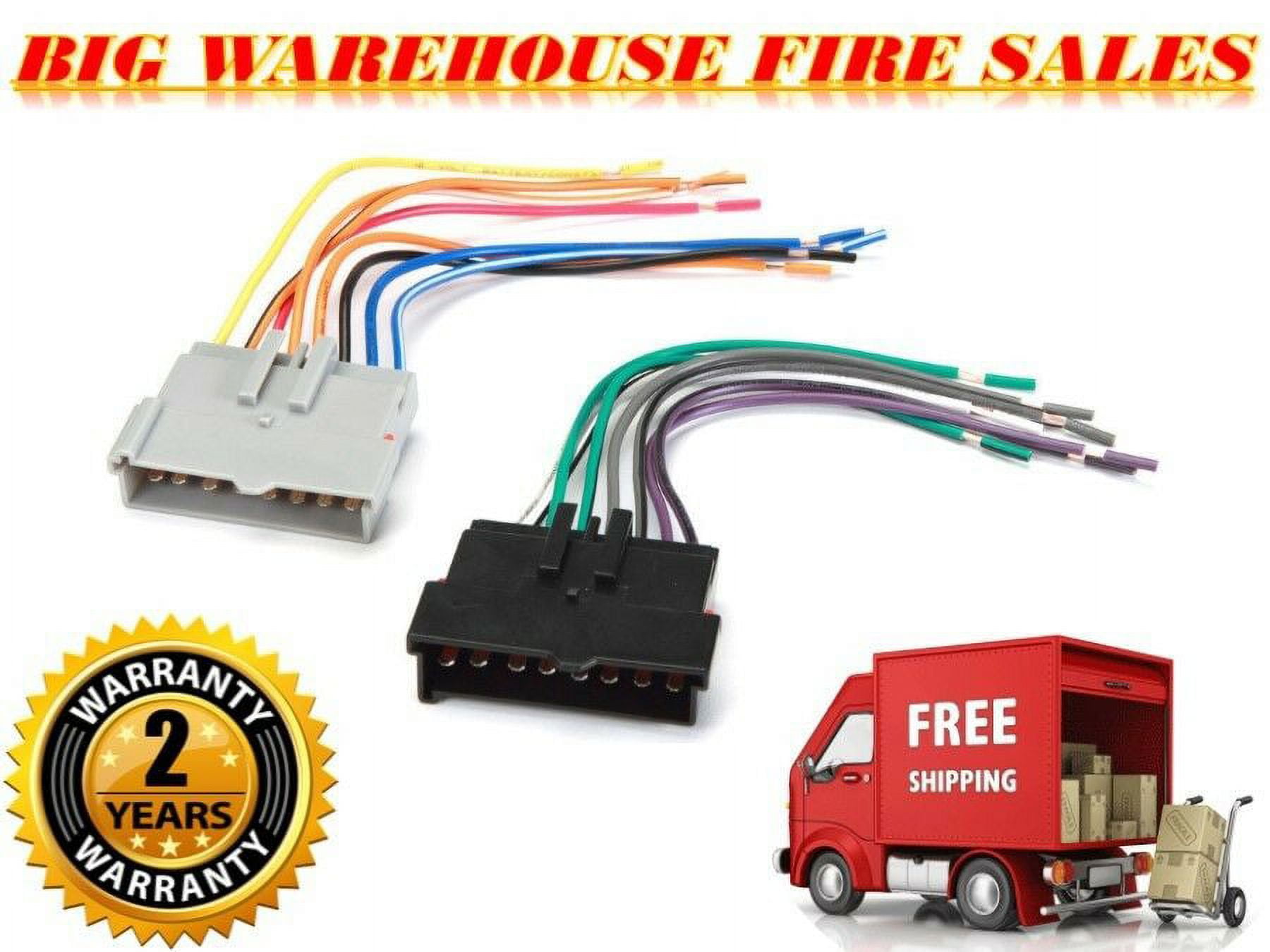 Car Stereo CD Player Wiring Harness Wire Aftermarket Radio Install