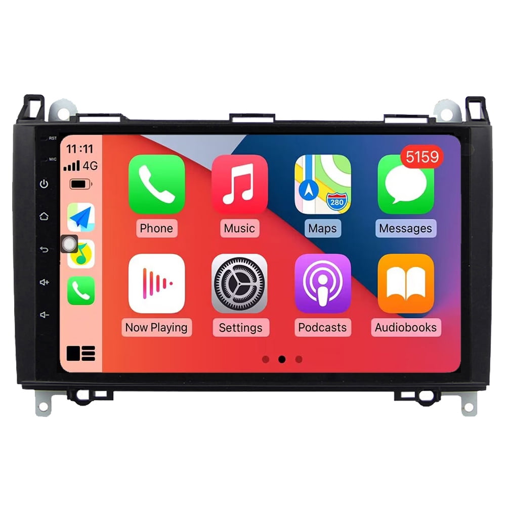 Cadre Façade Autoradio 9 Pouces Pour Mercedes Vito/Viano W639 (2003-2015) - Montage Tableau De Bord, Plastique ABS