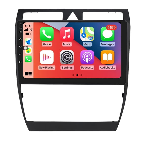 Car Stereo CarPlay Android Auto for Audi A6 C5 1997 - 2004 S6 2 1999 - 2004 RS6 1 2002 - 2006 Bluetooth Navigation GPS Multimedia Video Player