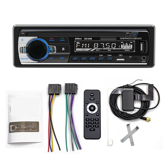 Car Stereo DAB+AM/FM TF DAB-520 MP3 Player Radio Audio USB SD AUX IN Bluetooth-Compatible Multimedia Autoradio Player ,Multi-Transmission