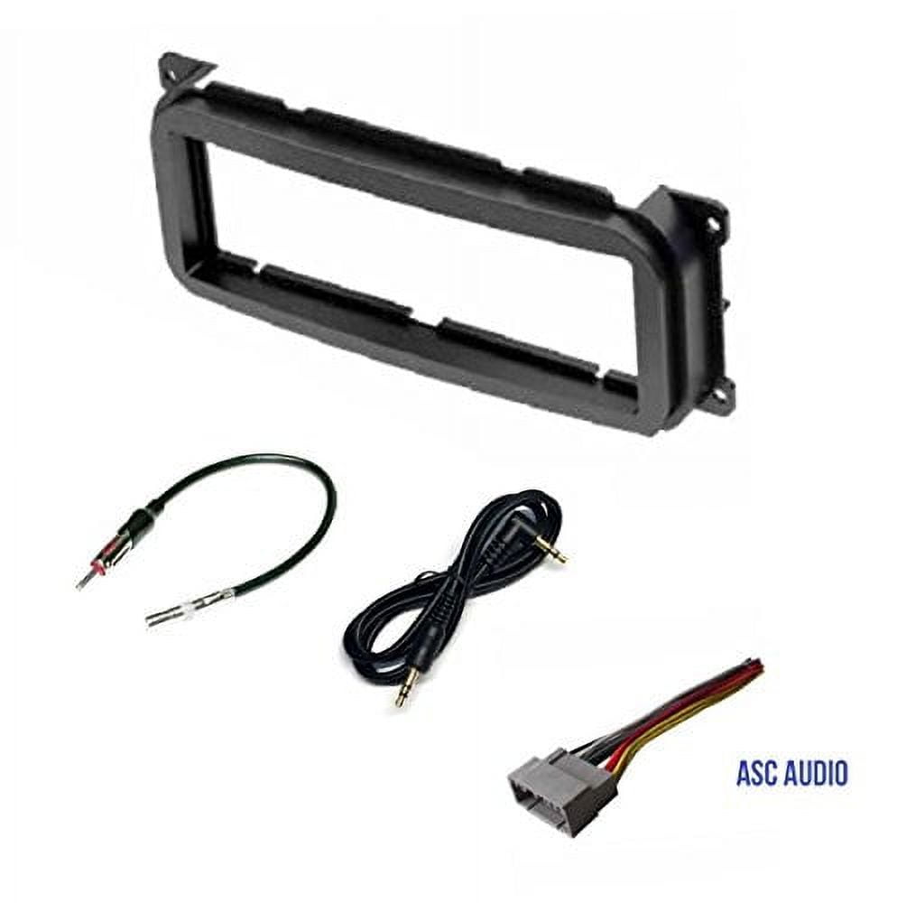 Car Stereo Dash Kit Wire Harness Antenna Adapter for Installing a Single Din Radio for some 2002 2004 Jeep Grand Cherokee 2002 2007 Jeep Liberty 2003 2006 Jeep Wrangler Walmart