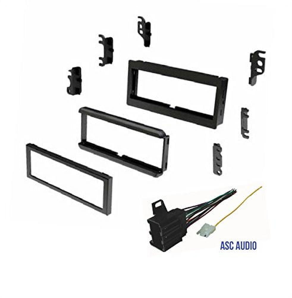 Car Stereo Dash Kit and Wire Harness for Installing a new Single Din Radio for some 1985-1990 Chevrolet Astro, 1982-1989 Chevrolet Blazer , 1982-1989 Chevrolet Camaro, 1982-1987 Chevrolet Cavalier