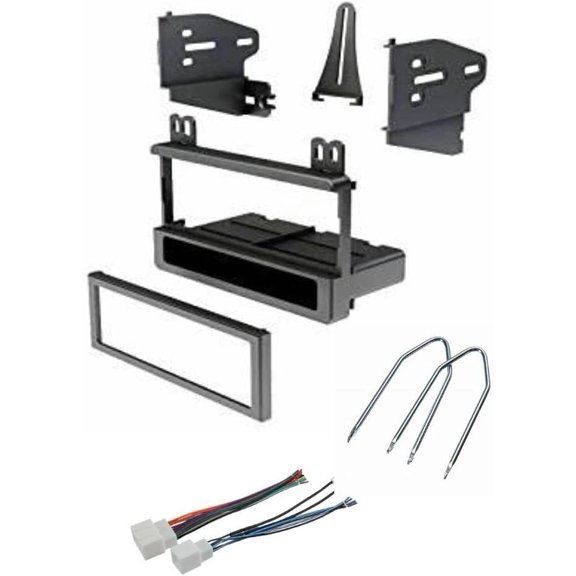 Car Stereo Dash Kit, Wire Harness, and Radio Tool to Install a Single Din Aftermarket Radio for select Ford Lincoln Mazda Mercury Vehicles - Compatible Vehicles Listed Below
