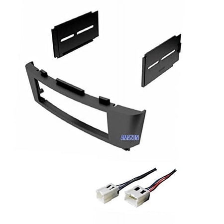 Car Stereo Dash Kit and Wire Harness for Installing a new Radio for 2000 2001 2002 2003 2004 2005 2006 Nissan Sentra