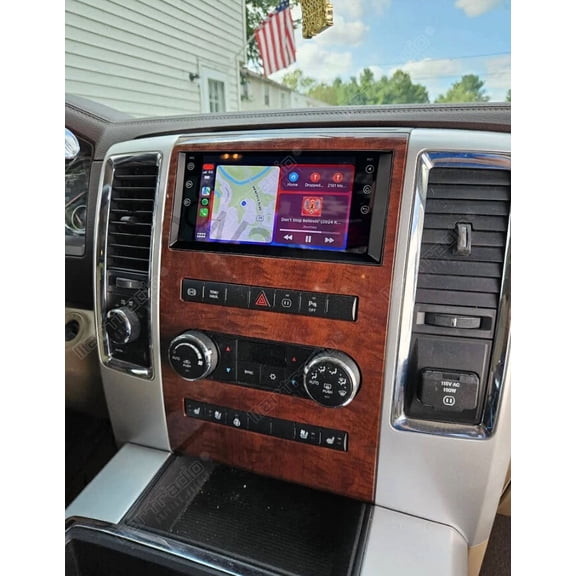 Car Stereo For Dodge RAM 1500 2500 3500 2009-2012 - 2+32G Android 13, 7" IPS Touchscreen, CarPlay/Android Auto Compatible + WiFi, GPS, Bluetooth, SWC & Backup Camera​