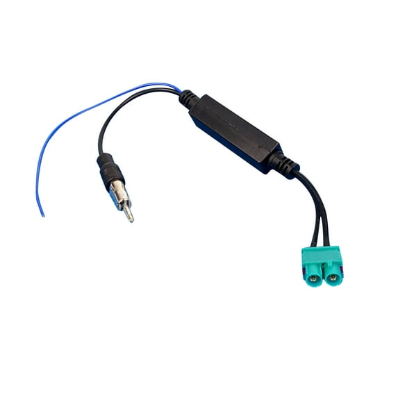 Car Stereo FM AM Radio Antenna Adapter Dual FAKRA RF Radio Antenna with Amplifier for Volkswagen Car Audio