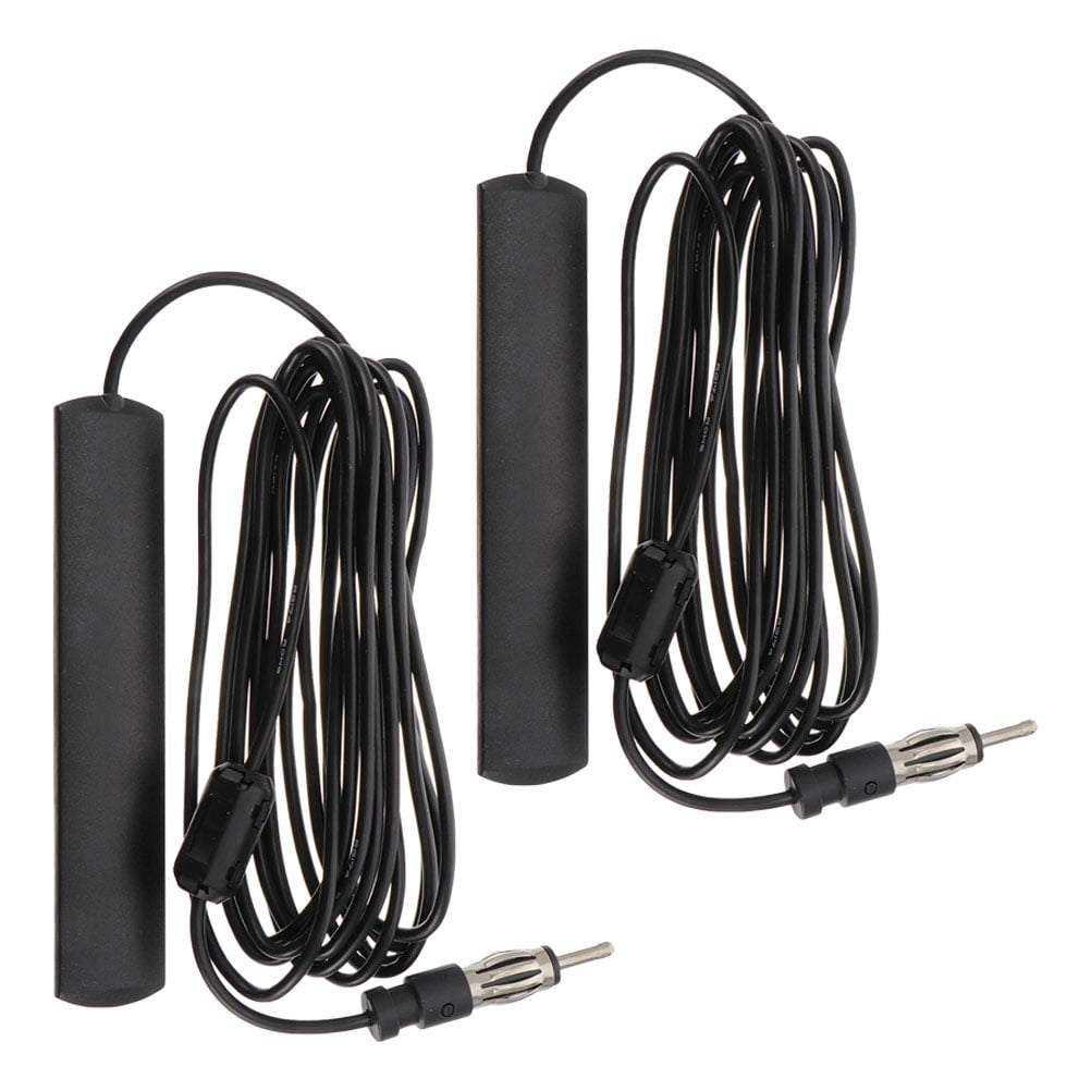 Joyzan Car Radio Hidden Antenna, Stereo FM Patch Amplifier Windscreen DIN Plug Adhesive Mount Universal Windshield Booster Aerial Cable Am Vehicle Truck AM Receiver Head Unit HD Amplified Automobile