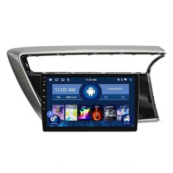 Car Stereo GPS Sat Nav Android 12 10.1'' Head Unit for Toyota/Perodua MYVI 2018 2019 RHD Support SWC DAB+ OBD DSP DVR+ Video Radio Player WiFi Bluetooth Audio Car Radio GPS Sat Nav