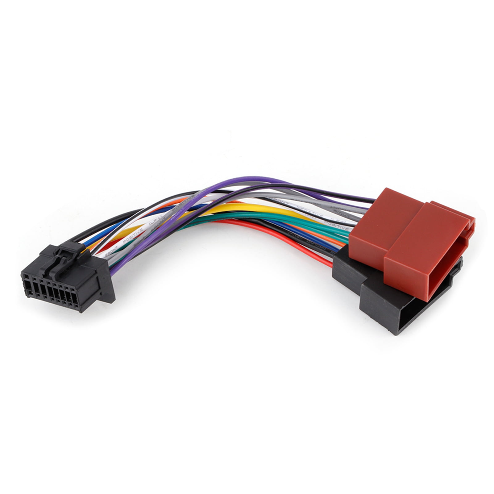 KIMISS ISO Wiring Harness - 16-Pin To Mini 8-Pin Plug For Pioneer Car Stereos (2003+)