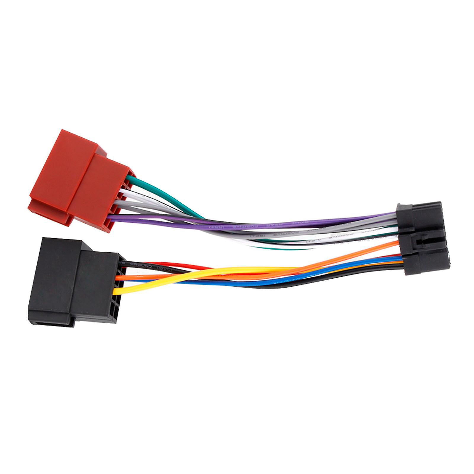 KIMISS ISO Wiring Harness - 16-Pin To Mini 8-Pin Plug For Pioneer Car Stereos (2003+)