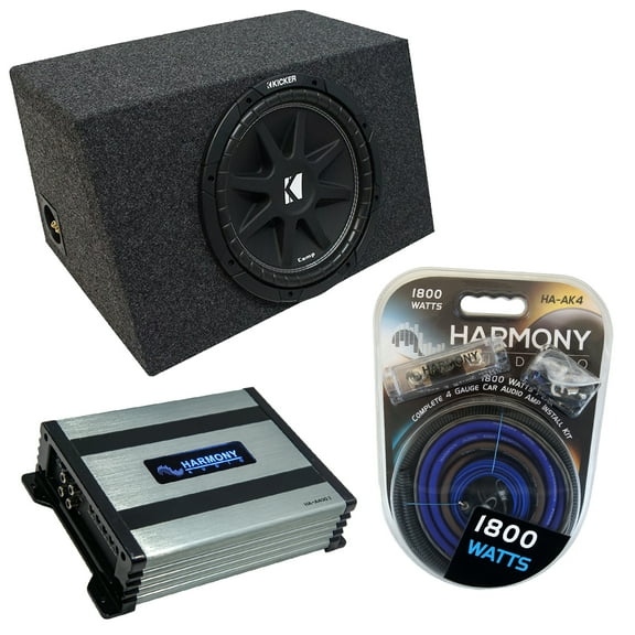Car Stereo Hatchback Sealed Single 12" Kicker Comp C12 Sub Box HA-A400.1