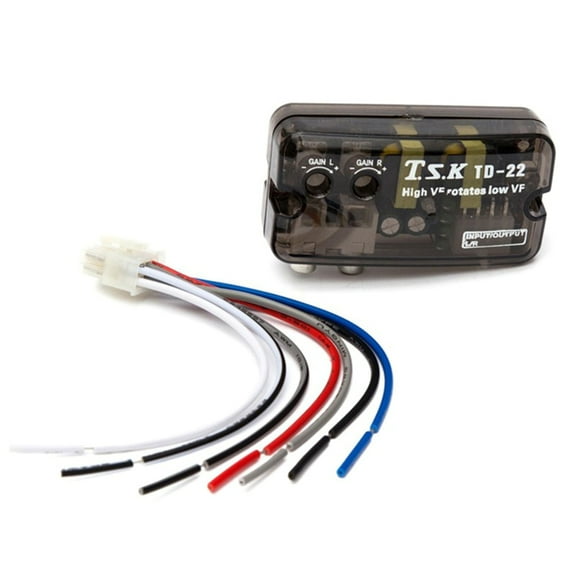 Car Stereo High to Low Levels Converter,Auto Car RCAs High to Low 2-Channel Line Output Adapter with Wire
