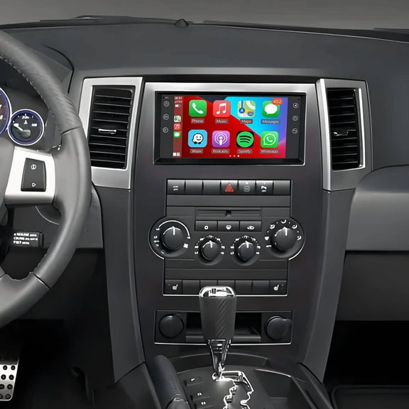 Car Stereo For Jeep Grand Cherokee 2005 2006 2007 2008 2009 2010 - 2+32G Android 13, 7" IPS Touchscreen, CarPlay/Android Auto Compatible + WiFi, GPS, Bluetooth, SWC & Backup Camera​