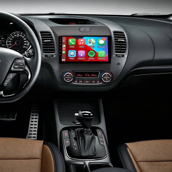 Car Stereo for Kia Forte 2013-2018, 9" Touchscreen Double Din Radio, 2GB+32GB GPS Navigation with Android 13, Wireless Apple CarPlay & Android Auto, Bluetooth Car Audio Receiver with Backup Camera