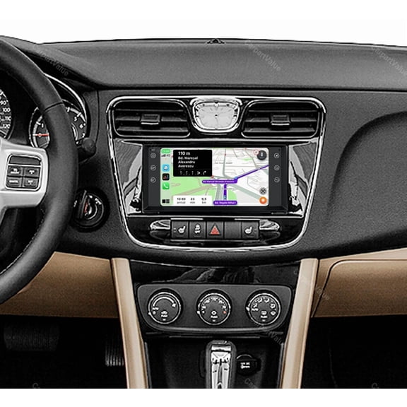 Car Stereo Para Chrysler 200 2011-2013 - Android 15 2+64GB, 7" IPS Touchscreen, CarPlay/Android Auto + AHD Backup Camera & Microphone, GPS, Mirror Link