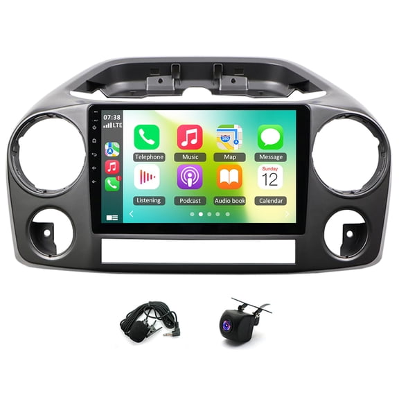 Car Stereo Radio 10 Inch Android 14 Car Player WiFi Bluetooth SWC FM/RDS Radio GPS Navigation Head Unit with Carplay and Android Auto 4+64G Mirror Link for VW Amarok 2010-2016