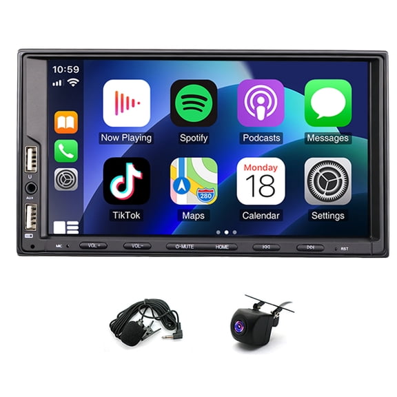 Car Stereo Radio 7 Inch Android 13 GPS Navigation Head Unit for Nissan Qashqai 2006-2013 WiFi Bluetooth Universal Car Player with Carplay and Android Auto SWC 2+64G Quad Core