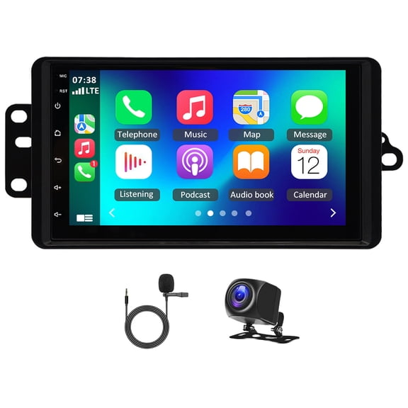 Car Stereo Radio 7 Inch Android 14 GPS Navigation Head Unit 2+32G for Hummer H2 2003-2007 Car Player with Carplay Android Auto WiFi Bluetooth SWC DSP FM/AM Radio Mirror Link