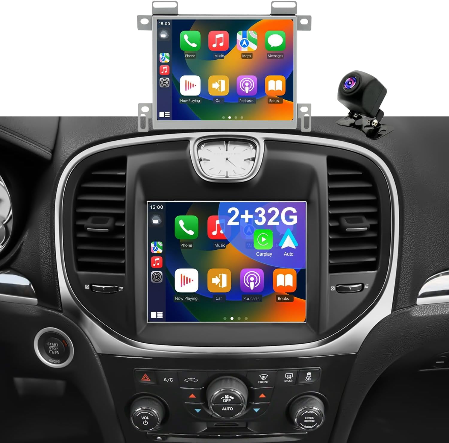 Car Stereo Radio 8.4-inch Android 15 2+64G GPS Navi Head Unit with ...