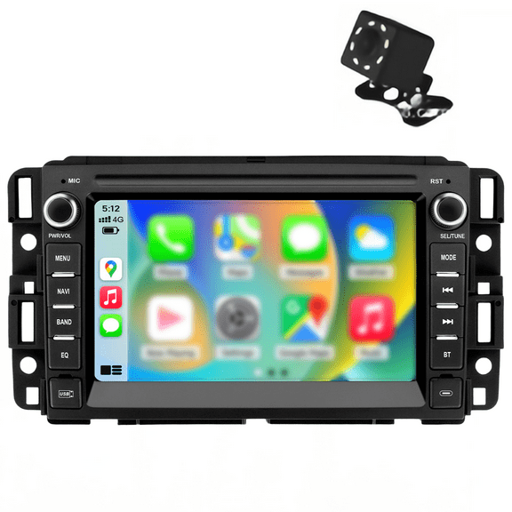 Car Stereo Radio For Chevrolet Chevy Silverado Tahoe GMC Sierra Yukon, 7 Inch Touch Screen GPS, Car Radio Wireless CarPlay Android Auto, Backup Camera/WiFi/FM/RDS/Bluetooth-2+64GB