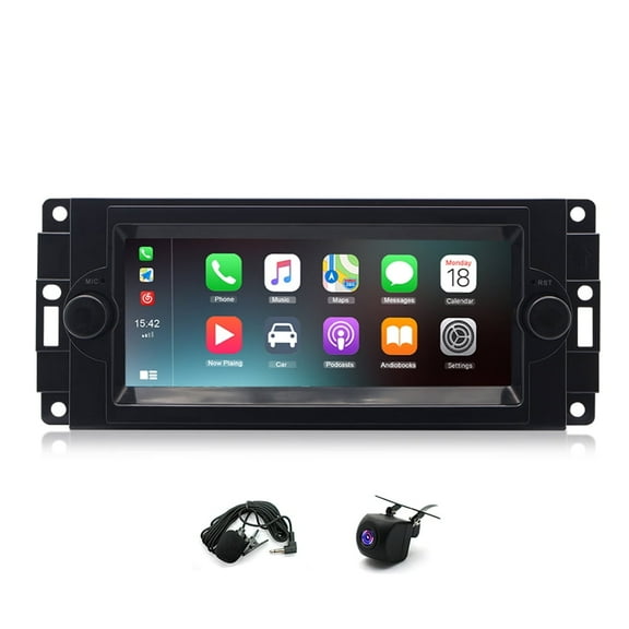 Car Stereo Radio for Dodge Ram 2006-2008,6.5" Screen Android 13 car Radio with Wireless Carplay & Android Auto,Mirror Link,Bluetooth,WiFi,GPS Navigation,Backup Camera