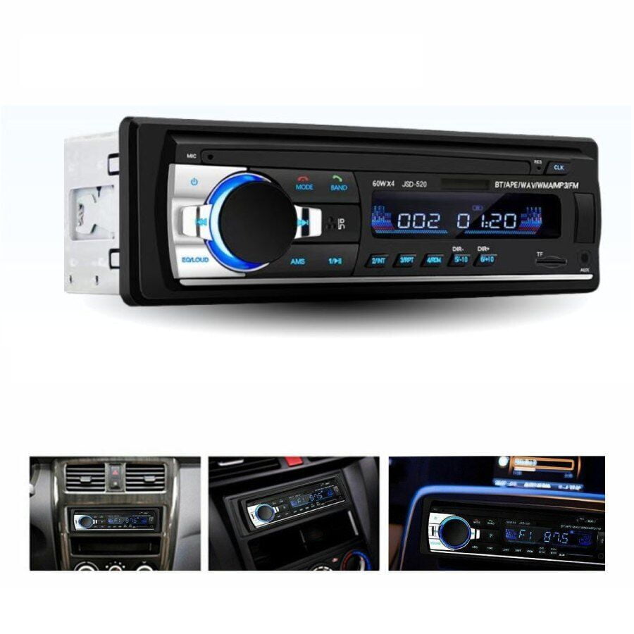 Car Stereo Radio FM/SD/USB/AUX Multiple EQ MP3 Player JSD 520 1 DIN 12V