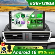 Car Stereo Radio For 2013-2017 Mazda 3 Axela Android 16 Carplay Android Auto 6GB+128GB RDS AHD