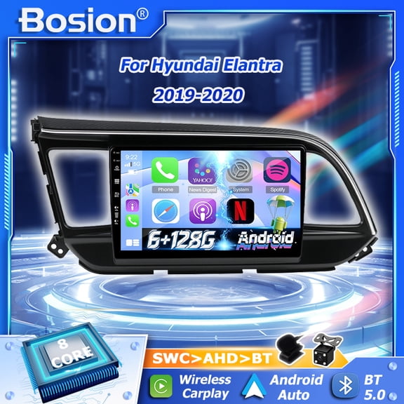 Car Stereo Radio For Hyundai Elantra 2019-2020  Android 16 6G RAM+128G ROM Carplay Android Auto