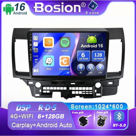 Car Stereo Radio  For Mitsubishi Lancer 2008-2017 Android 16 6G RAM+128GROM Carplay Android Auto