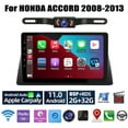 thumbnail image 1 of Car Stereo Radio for Honda Accord 8 2008-2013 10.1" Touch Screen Android 13 Video Player Support Wireless Carplay Android Auto WIFI GPS Navigation SWC Backup Camera 2+32G, Black, 1 of 12