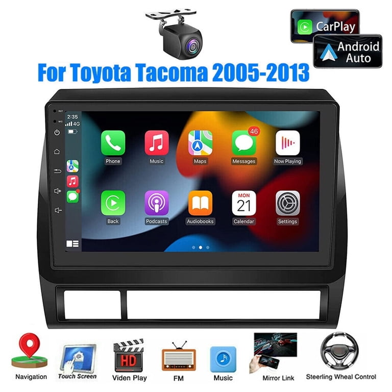 Android 14 Car Stereo For Toyota Tacoma 2005-2013 - 9" Touchscreen With CarPlay, Android Auto, GPS, Backup Camera