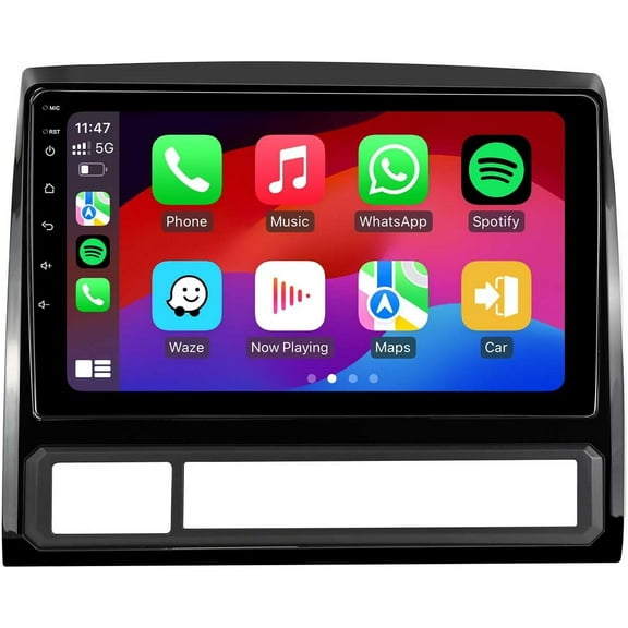 Car Stereo Radio Upgrade Replacement for Toyota Tacoma 2005-2015 with Wireless carplay/Android auto/9inch Touch screen/android12/FM RDS/GPS Navigation/HD Backup Camera