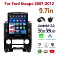 thumbnail image 1 of Guwzn Car Stereo Radio for Ford Escape 2007-2012 9.7 Inch Android 13 Touchscreen, Car Radio 2+32G Wifi GPS Navigation, Wireless CarPlay, Android Auto, 1 of 8