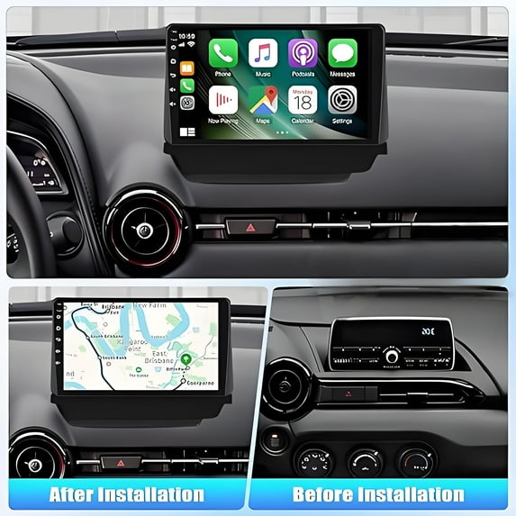 Car Stereo Radio for Mazda 2 Demio 2014-2023 9 Inch Android 13 Touchscreen Wireless Carplay, Car Radio 2+32G Wifi GPS Navigation Android Auto