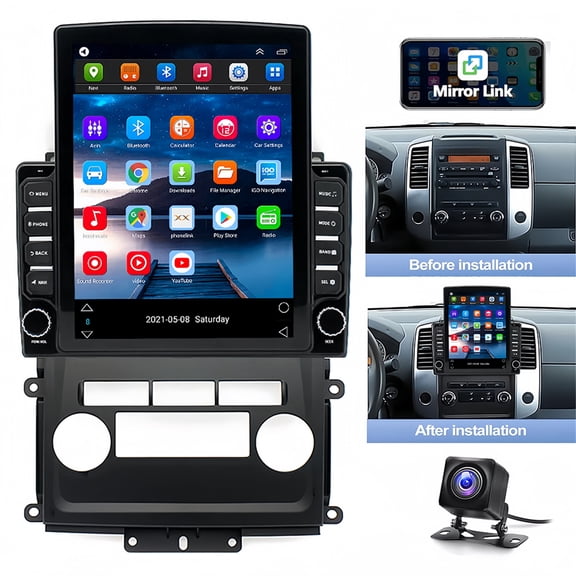 Car Stereo Radio for Nissan Frontier/Xterra 2009-2014 9.7" Touchscreen Car Radio 2+32G Wifi GPS Navigation Wireless CarPlay Android Auto