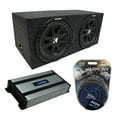 thumbnail image 1 of Car Stereo Rearfire Sealed Dual 12 Kicker Comp C12 Sub Box HA-A800.1 Amp, 1 of 2