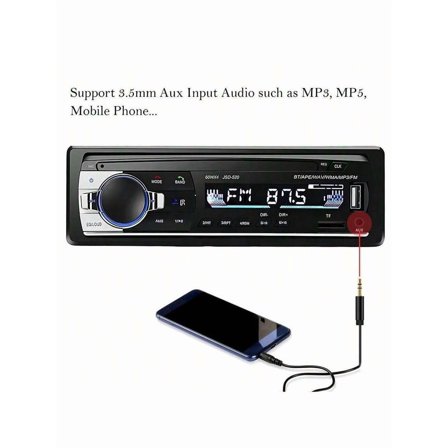Car Stereo Receiver | Bluetooth Hands Free Calling & Music Streaming | Push To Talk Assistant | AM/FM Radio | USB Playback & Charging | Not A CD Player