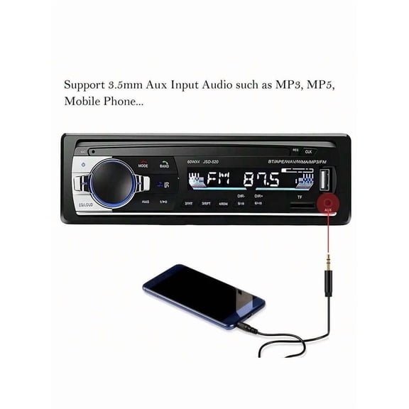 Car Stereo Receiver | Bluetooth Hands Free Calling & Music Streaming | Push To Talk Assistant | AM/FM Radio | USB Playback & Charging | Not A CD Player