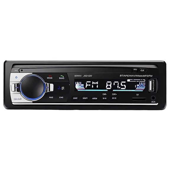 Car Stereo Receiver Push To Talk Assistant BT Hands Free Calling & Music Streaming | AM/FM Radio USB Playback & Charging | Not A CD Player