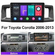 Car Stereo for Toyota Corolla 2006-2013 Built-in DSP Wireless Carplay Android Auto with Backup Camera 9  IPS Touchscreen GPS Navigation Car Stereo Head Unit