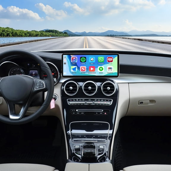 Car Stereo for Mercedes C-Class GLC 2015-2018 12.3 Inch Linux System with CarPlay Android Auto