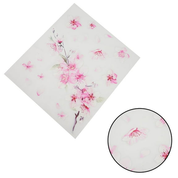 Car Sticker Pink Cherry Blossom Vinyl Car Sticker Auto Flower Decal Windshield Windo Bumper Trim Interior Mouldings Auto Styling