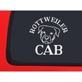thumbnail image 1 of Car Sticker Rottweiler Cab Funny Dog Driving Car Love Car Window Decal Sticker White 7 Inch, 1 of 2