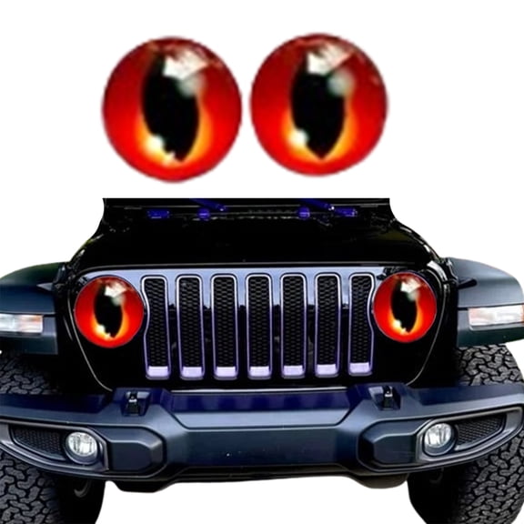 Car Stickers,Beast Eyes Headlight Decals Pair,Funny Car Decals,Off Road Vehicles Light Stickers