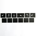 thumbnail image 1 of Car Stickers Car Heated Seat Traction Button Repair Sticker Set Matte Black Decals Auto Accessories For Jeep Cherokee Commander, 1 of 5