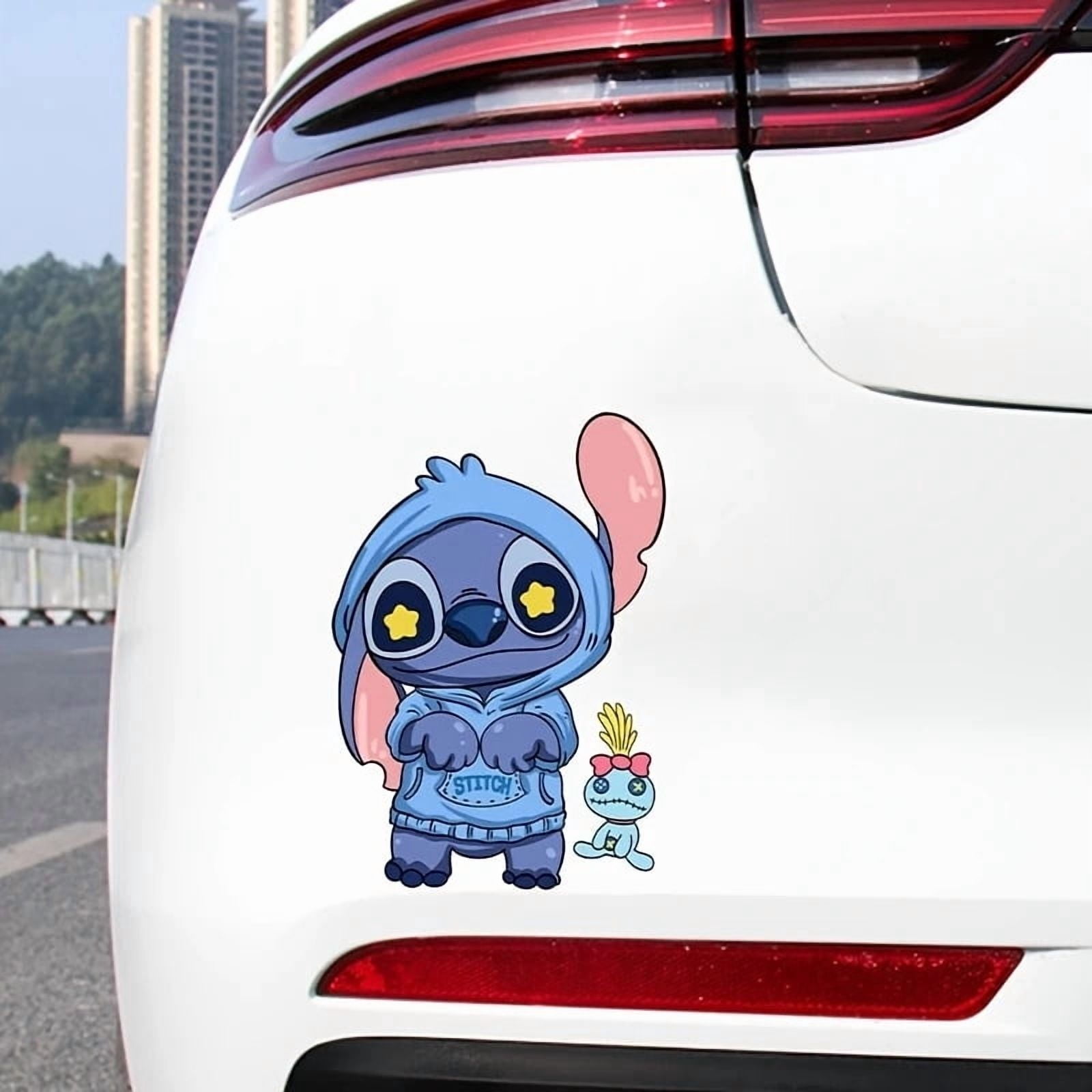 Car Stickers - Cartoon Car Stitch Sticker, Peeking car Decals, Funny ...