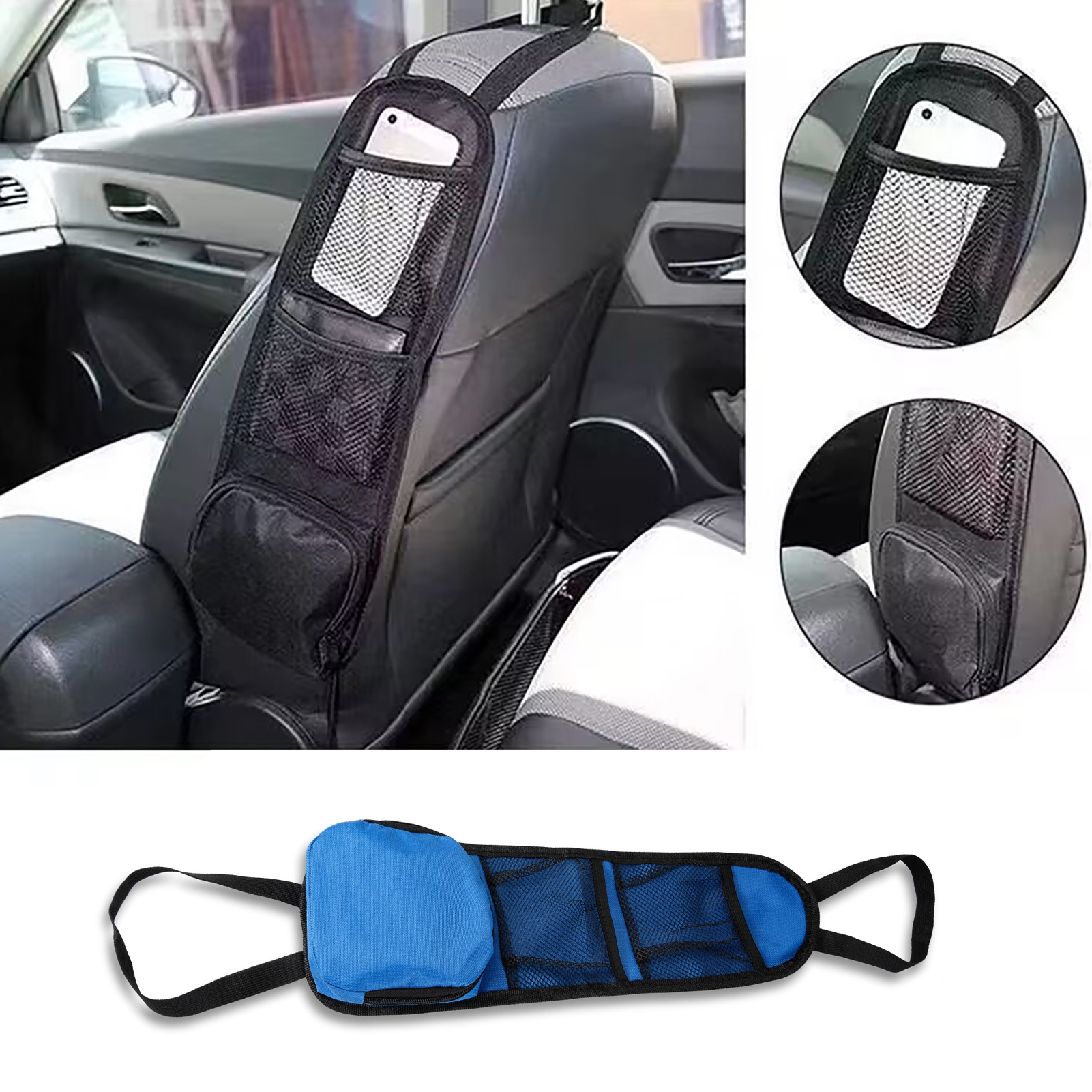 Car Storage Bag Car Seat Organizer Car Seat Back Side Mesh Pocket