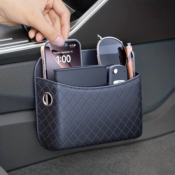 Car Storage Bag Multifunctional Organizer with Side Pocket for Center Console, Storage Box for Side/Back of Seat