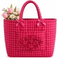 thumbnail image 1 of Car Storage Basket Organizer, Large Capacity Quilted Fabric Bin with Handles, Foldable Car Trunk Back Seat Storage for Groceries, Home Closet Use, Style-A, 1 of 6