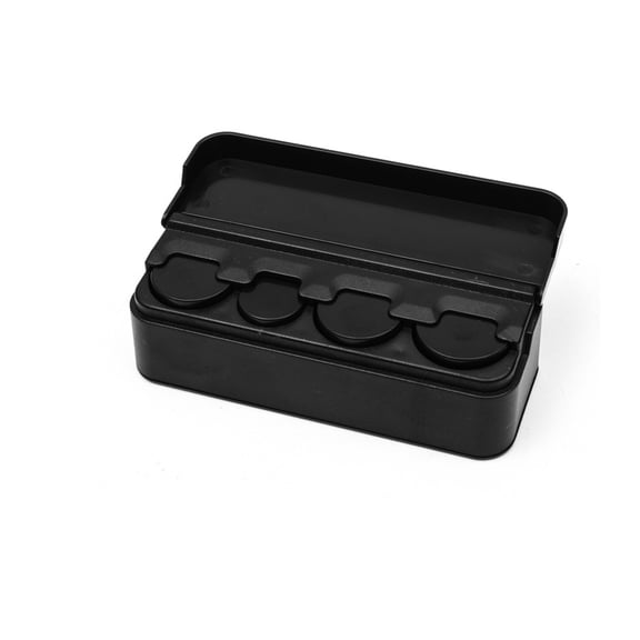 Car Storage Box Universal Coin Dispenser for Quarters Nickels Pennies and Dimes with Flip Lid 14-Quarter 13-Nickel 17-Penny 17-Dime Capacity